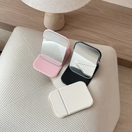 // High-Quality Leather Folding Mirror Makeup Portable Cermin Makeup Cermin Lipat Cermin Solek