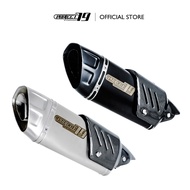 PROJECT79 MUFFLER UNIVERSAL SPORTBIKE R1M DESIGN QPM11SV/BK MODIFICATION TABUNG - MT15 R15M R15 FZ15