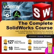 [Video Course] The Complete SolidWorks Course ( 127 Lectures,  18 hours+ Video Tutorial)