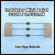 Induktor mini Axial 33uH / 0.033mH Lilitan / Inductor