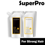 ILLUSION Rebonding Hair Cream Set 1 + 2 (1000ml + 1000ml)