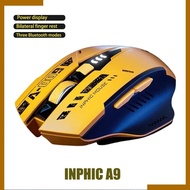 Inphic A9 Wireless Mouse Bluetooth 2.4g Tri Mode Rechargeable Silent Mouse For Pc Gamer Office Compu