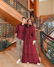 TK COUPLE AGNIA/COUPLE MAXI BRUKAT/COUPLE FASHION MUSLIM REAL PIC