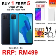 Oppo A16K 3GB RAM + 32GB ROM 1 Year Oppo Warranty Free Earphone Tempered Glass Silicon Case