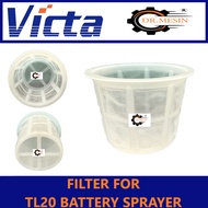 FILTER FOR VICTA TL20 T20 TS20 BATTERY SPRAYER PENAPIS PAM RACUN BATERI SPARE PARTS