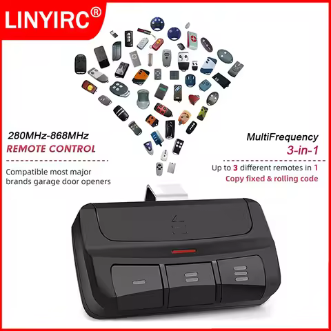 3 IN 1 Multi Frequency Garage Door / Gate Remote Control Duplicator 280-868MHz Electronic Gate Contr