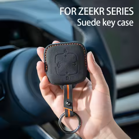 For ZEEKR 001 ZEEKR X 7X Key Set Suede Keybag Car Remote Key Protection Cover Decorative Accessories