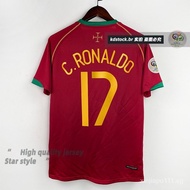 Portugal Home Jersey Retro No. Ronaldo top custom top quality No. 7 Figo Jersey