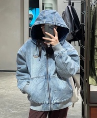 Adidas Originals Washed Denim Padded Jacket牛仔外套 洗水藍