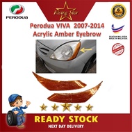 PERODUA VIVA/ELITE/660/850/07-14/HEAD LAMP EYEBROW/EYE/LID/COVER/CAR ACCESSORIES Amber/KUNING/KUNING