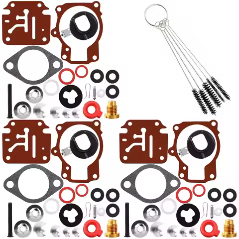 Carburetor Rebuild Kit for Johnson Evinrude Outboard Motor 9.9HP 14HP 15HP 18HP 20HP 50HP 55HP 60HP 