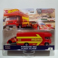 Hot Wheels Premium Team Transport Porsche 962 Fleet Flyer MOMO