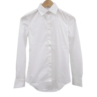 全新 Loewe D2279810UN 長袖翻領襯衫，32 碼，棉/聚醯胺混紡，白色，上衣，0550 [二手] LOEWE