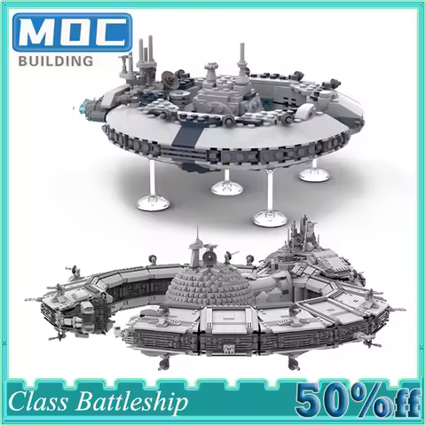 Star Movie Space Set Plan Destroyer Lucrehulk Class Battleship Droid Control Ship Building Blocks Br