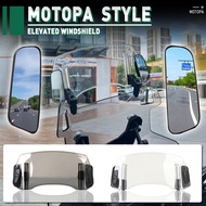 Adjustable Windshield for Honda CB500X, CB190X, CB200X, CB400X Windscreen Heightener