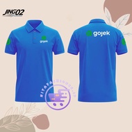 J02-Baju Kaos Lengan Pendek Pria Wanita Dewasa Unisex Custom Gocar Indonesia Seragam Tukang Driver O