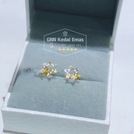 EMAS 375 SUBANG SIX POINTED STAR 375GOLD EARRINGS S163