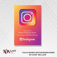 Hiasan dinding INSTAGRAM PLAY BUTTON  pajangan ruangan  tengah rumah dapur  kamar  wall decor poster