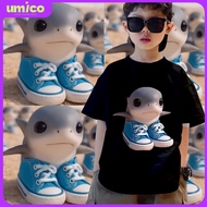 UMICO baju budak tshirt Tung Tung Sahur pure cotton trendy comfortable round neck top
