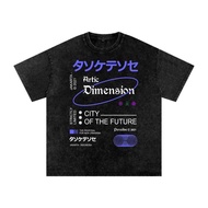 Dimension| Snow Washed Oversized Cotton T-Shirt