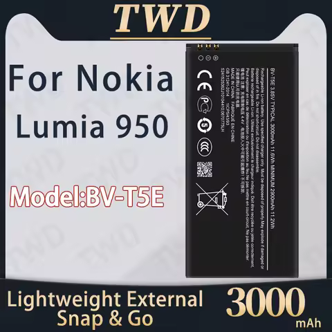 BV-T5E BVT5E Large capacity Battery For Nokia Lumia 950 Batteries New High Quanlity