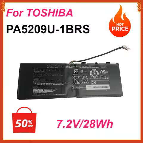 New PA5209U-1BRS Laptop Battery for TOSHIBA SATELLITE L15W-B1310 L15W-B1302 7.2V L15W-B1208X L10W-C 