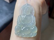 冰種正裝觀音 天然緬甸翡翠A貨