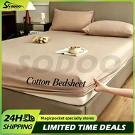 SODOO Cotton Bed Sheet Fitted Sheet for Air Mattress Single/Double/King Size Fitted Bed Sheet 床笠充气床床