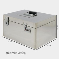 กล่องเก็บเงิน กล่องบริจาค กล่องแสดงความคิดเห็น กล่องใส่เงิน กล่องใส่จดหมาย เก็บสมบัติ Tip Box ตู้บริ