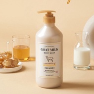 [ SHOWER MATE ] Goat Milk Manuka Honey Body Wash 800ml / Showermate Goat Milk Body Wash / Goat Milk Body Soap / Milk Protein Body Soap / Moisturizing Manuka Honey Body Cleanser