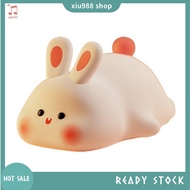 (xiu988)  Night Light,Cute Silicone Lamp, Dimmable Light Up Bunny, Night Lamp,Rechargeable Bunny Nig
