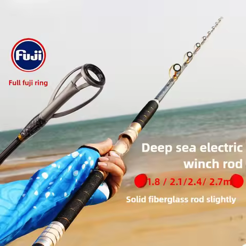 FUJI Super Hard Deep Sea Boat Electric Reel Jigging Rod Bait 1500-3000g High Carbon Deap Ocean Fishi