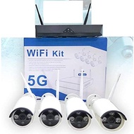 HD Wireless 4 CH CCTV WiFi Kit 5G DVR NVR LAN