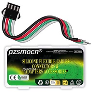 JST SM 2.5 mm Pitch 4 Pin 20AWG Flexible Silicone Cable10 Pieces IC Male Plug Connector Wire-Wire Ad