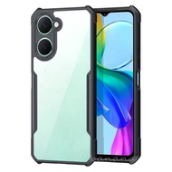 3 in 1 Vivo Y03T เคสโทรศัพท์กันกระแทกสําหรับVivo Y03 Y28 Y18 Y18EเซรามิคFrostedฟิล์ม + ฟิล์มเลนส์กล้