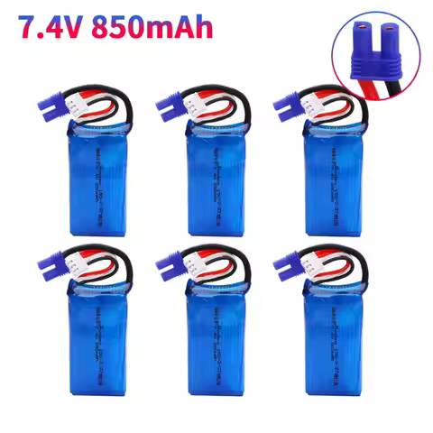 2S 7.4V 35C 850mAh Lipo Battery EC2 Plug For Walkera Rodeo 150 F150 RC RC Quadcopter Drone RC model 