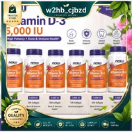 NOW Vitamin D3 Softgels 1000 IU 2000 IU 5000 IU Structural Support Bone & Immune Health Supplement w