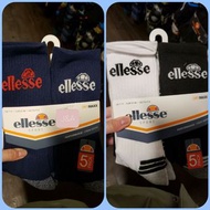 英國直送 男裝男士長襪Ellesse 5對裝 黑白藍 uk7-11 英國代購