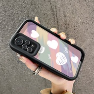 MERAH UNGU Hp Case Xiaomi Redmi Note 11 Redmi Note 11s Redmi Note 11 Pro 5G Case Cute Pink And Purple Heart Color Case Soft Double Casing Silicone Protective Softcase