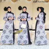 New Gamis Batik Kombinasi Selvia Dress Busui, Jumbo, Terbaru Zlipang