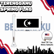 【Benderaku】Terengganu Spring Flag Bendera Spring Terengganu Negeri/State Spring Flag Car Spring Flag