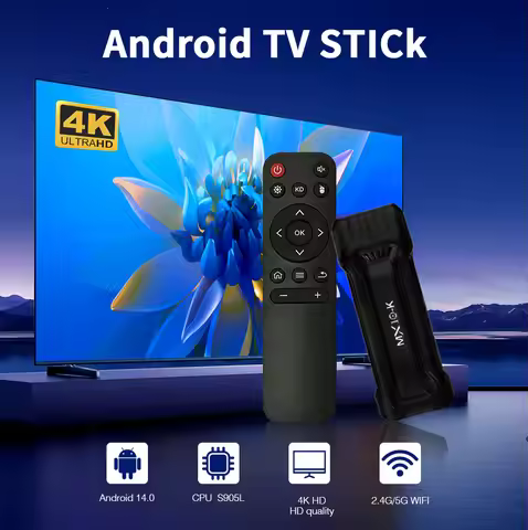 Smart TV Stick MX10-K Dual-Core S905L CPU Stick TV WiFi 2.4G 4GB 64GB Android TV Stick Infra Remote 