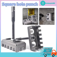 Square Hole Punch Chisel for Concrete Wall Install Conceal Aircond Electric Wire Drill Tool HVAC Pip