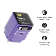 MOMAX 機動戰士高達 1-CHARGE+ 1 連接埠GaN 65W充電器附可伸縮USB-C線 紫色 -