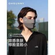 ohsunny護眼角防曬口罩開車護眼角遮陽面紗涼感3d立體面罩原紗