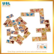 USL Domino Puzzles - Wild Animals | Board Games & Early Learning & Educational Toys & Mini Games & M