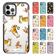 CASETiFY Disney Cartoon Aladdin Tiger Monkey Phone Case For iPhone 14 13 12 11 Pro Max 13Min 7 8 Plus SE 2020 2022 Cute Shockproof Soft Silicone TPU Clear Transparent Back Cover