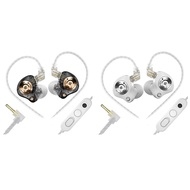 EDZ in-Ear Monitor Wired Earbuds Ultimate Evolution IEM with Dual Mic 3.5mm Detachable 2-Pin Cable