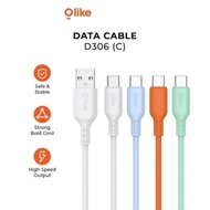 Olike D306C Data Charger Cable Type C 5v 2.4A 1 Meter