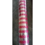 OPP0001 Hamper roll Plastic small roses flower pattern plastic wrap hamper 900cm x 64 Meters Opp Wra